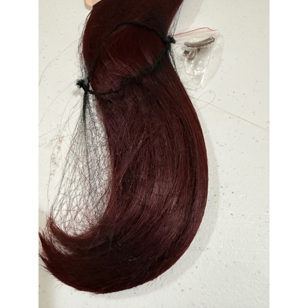 Thathair Hair Extensions 118 Burgundy Red Straight Synthetic AM02 12 N088
